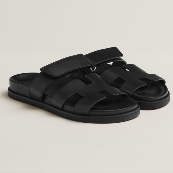 Authentic New Hermes H Leather Dad sandals - Picture 10 of 13